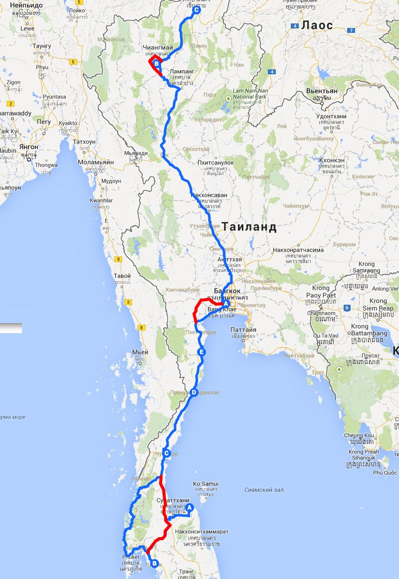 Путешествие по Тайланду на мотоцикле